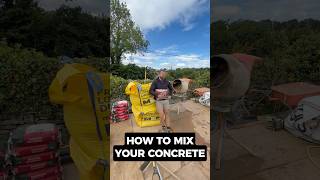 How to mix Concrete, ready to lay Patio Slabs 🌿 #diy #landscaping #patio #garden #concrete