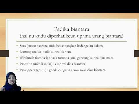 B Sunda Pangajaran 1 Biantara Pidato Youtube