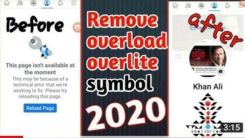 how to remove overload symbol | remove overload symbol