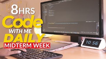 LIVE 8-Hour Python Coding Study With Me 💻 LeetCode + Midterms| Pomodoro  50/10 for Adult CS Students