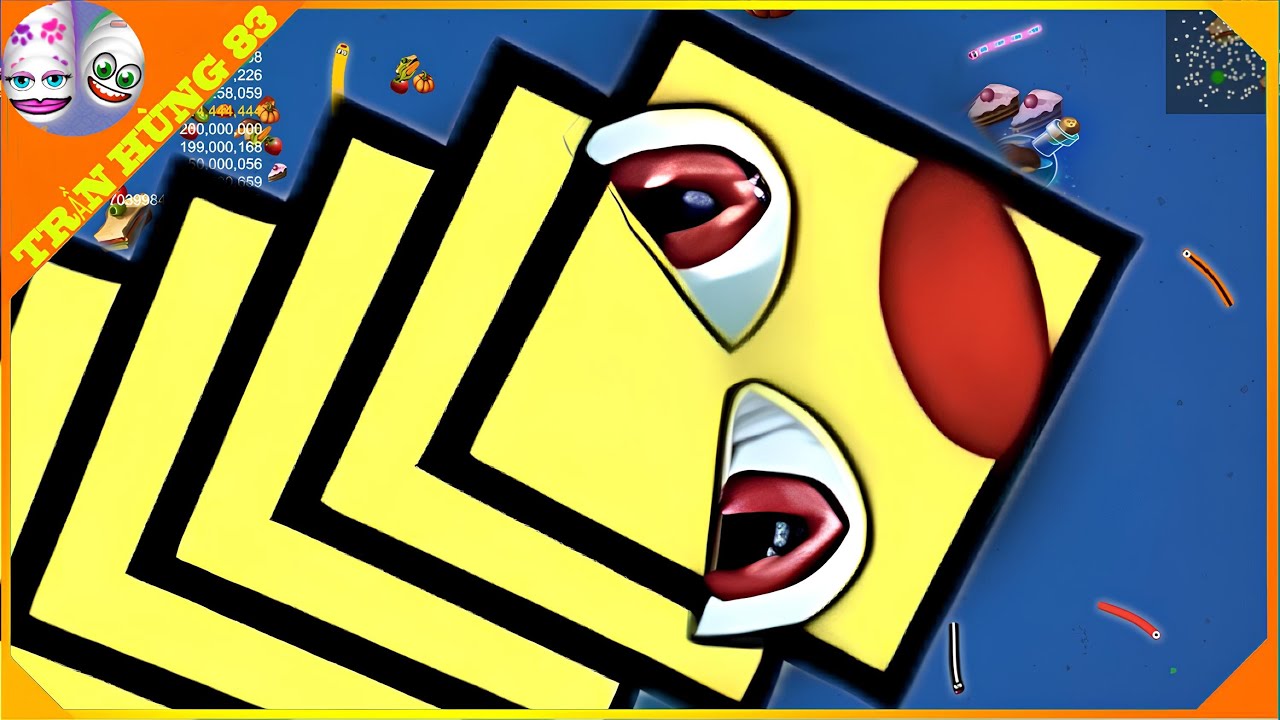 🐍WORMSZONE.IO | GIANT SLITHER SNAKE TOP 01 / Epic Worms Zone Best Gameplay! | Trần Hùng 83