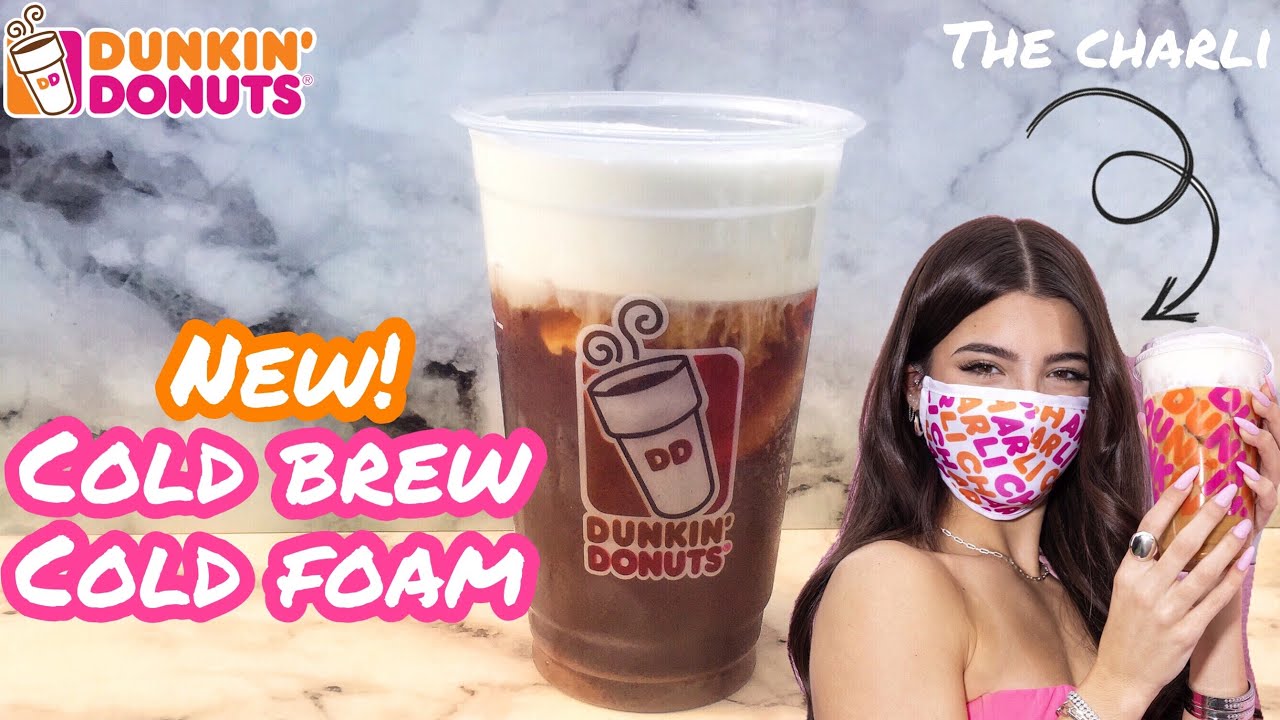 Trying Dunkin' NEW Sweet Cold Foam Cold Brew 