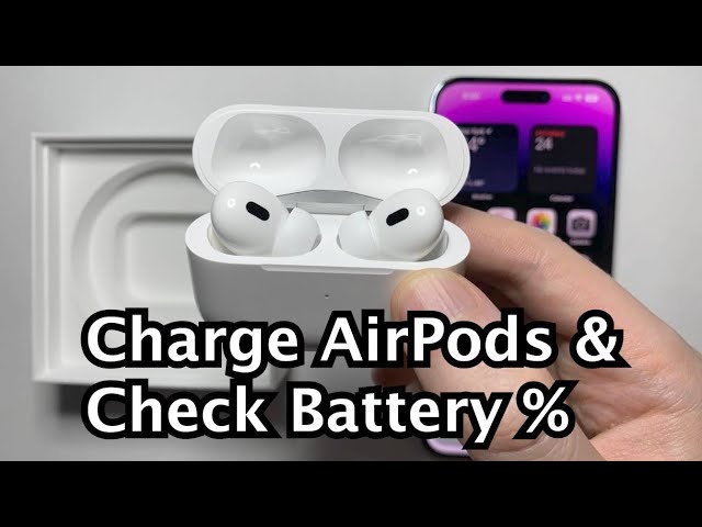 How to Charge AirPods Pro 2 & Check Battery %!