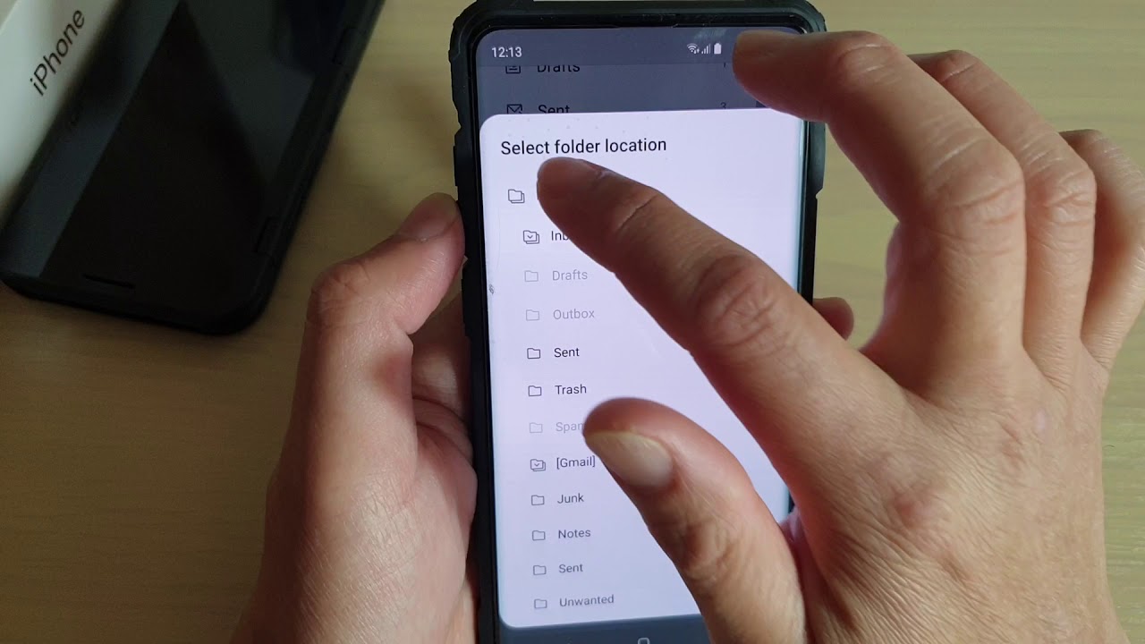 Galaxy S10 S10 How To Create A New Email Folder YouTube