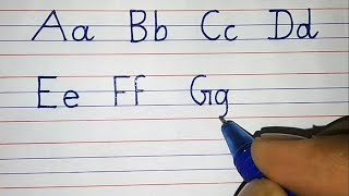 Practice Alphabets for kids | Alphabets in four line note book