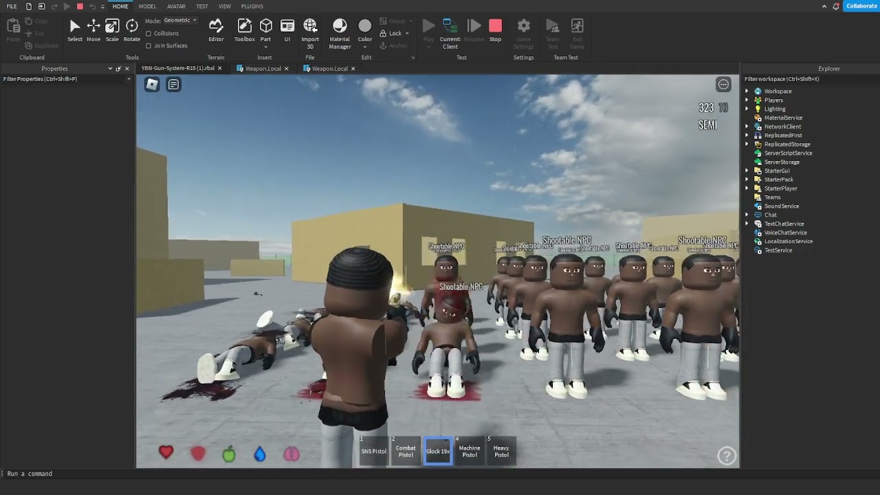 FOR SALE] ADVANCED ROBLOX STUDIO FIVEM GAME (ONLY GUN SYSTEM) YBN / FIVEM / GTA 5