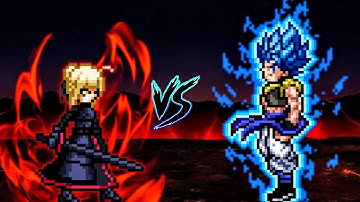 Alter Saber TP V3 (New) VS Gogeta V3.5 (all form) in Jump Force Mugen