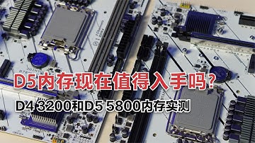 D4和D5的内存到底有什么区别？现在D5内存值得入手了吗？实测视频