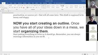 English 10 April 28, 2020. Creating rough draft and outline for Persuasive Research Paper