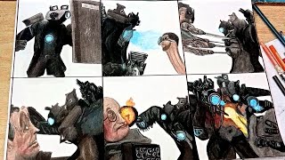 Drawing Titan Cameraman Epic Battles [SKIBIDI TOILET]