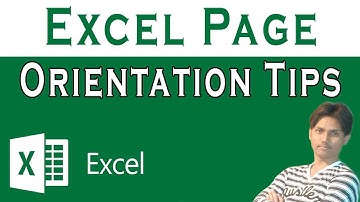 Page Orientation In Microsoft Excel Tutorial In Urdu or Hindi