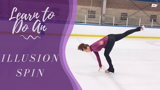Learn To Do An Illusion Spin- In Figure Skates!