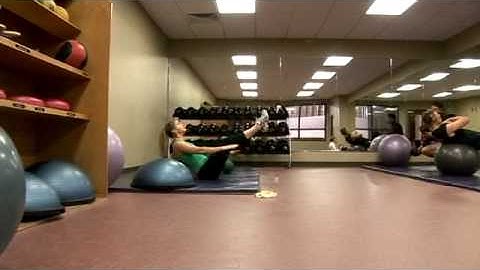 Working out at the new student rec center