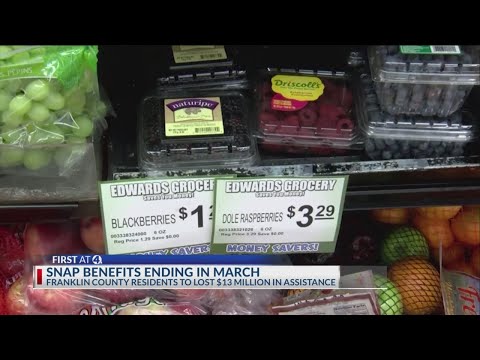 SNAP benefits ending Franklin County residents to lose 13 million in food assistance