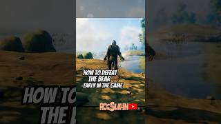 How to defeat the bear early in the game in Valheim #valheim #survivalgames #indiegame