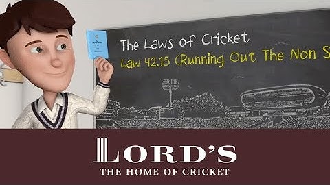 Running out the non-striker | The 2000 Code of the Laws of Cricket with Stephen Fry