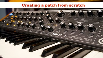 Moog Sub 37 Electro Patch From Scratch