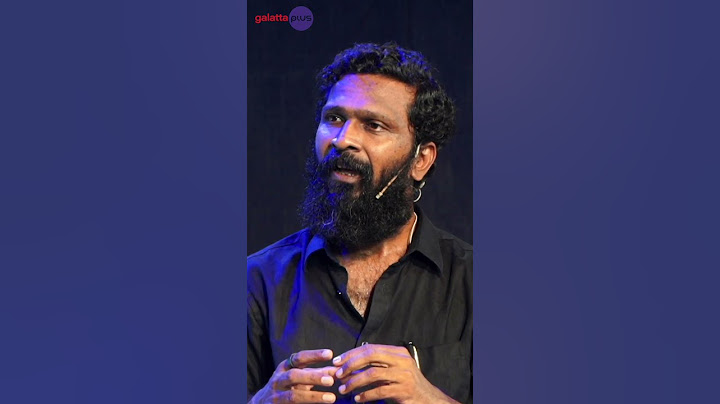 "Lot of people had issue with those two issues.." #vetrimaaran