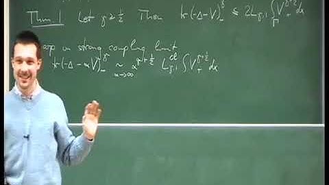 Prof. Rupert Frank | Eigenvalue estimates for Schroedinger operators on regular metric trees