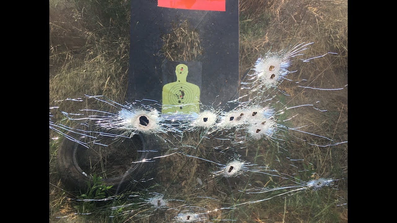 Tirer a travers une vitre de voiture - Test balistique avec TACTIPOL shooting in the bronx