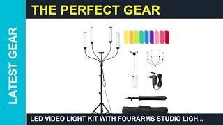 LED Video Light Kit with Fourarms Studio Light Review 2026