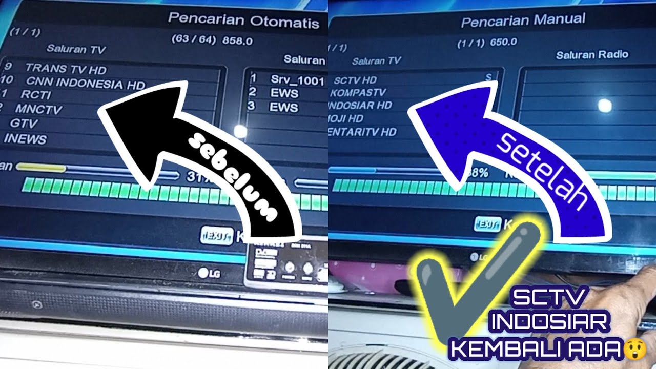 cara scan manual/otomatis stb hilang siaran YouTube