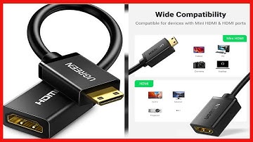 UGREEN Mini HDMI Adapter Mini HDMI to HDMI Female Cable 4K Compatible with Raspberry Pi Zero 2 W/ W