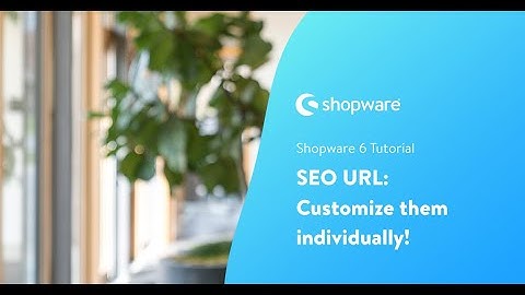 SEO URL: Customize them individually! (Shopware 6 Tutorial EN)