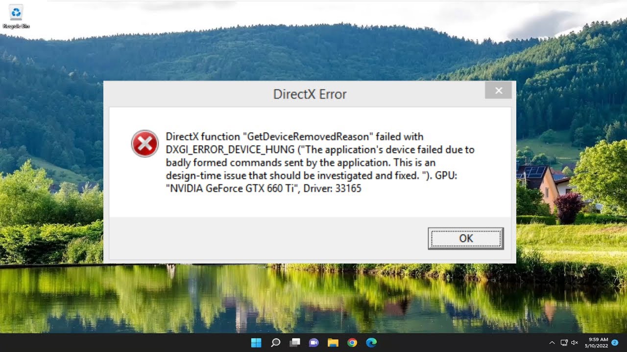 Dxgi_Error_device_hung. Windows Home Key Notebook.