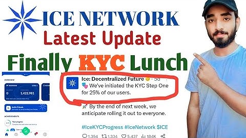 ICE NETWORK KYC Latest Update | Finally KYC Lunch | KYC verification 2023