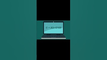 How to Type: Copyright, Trademark & Registered Symbol on PC using ASCII Codes 💻😎 #Shorts