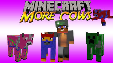 |Minecraft| More Cows Mod Showcase!