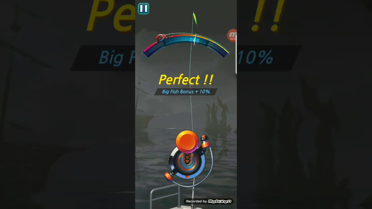 Playing on the secret map in fishing hook