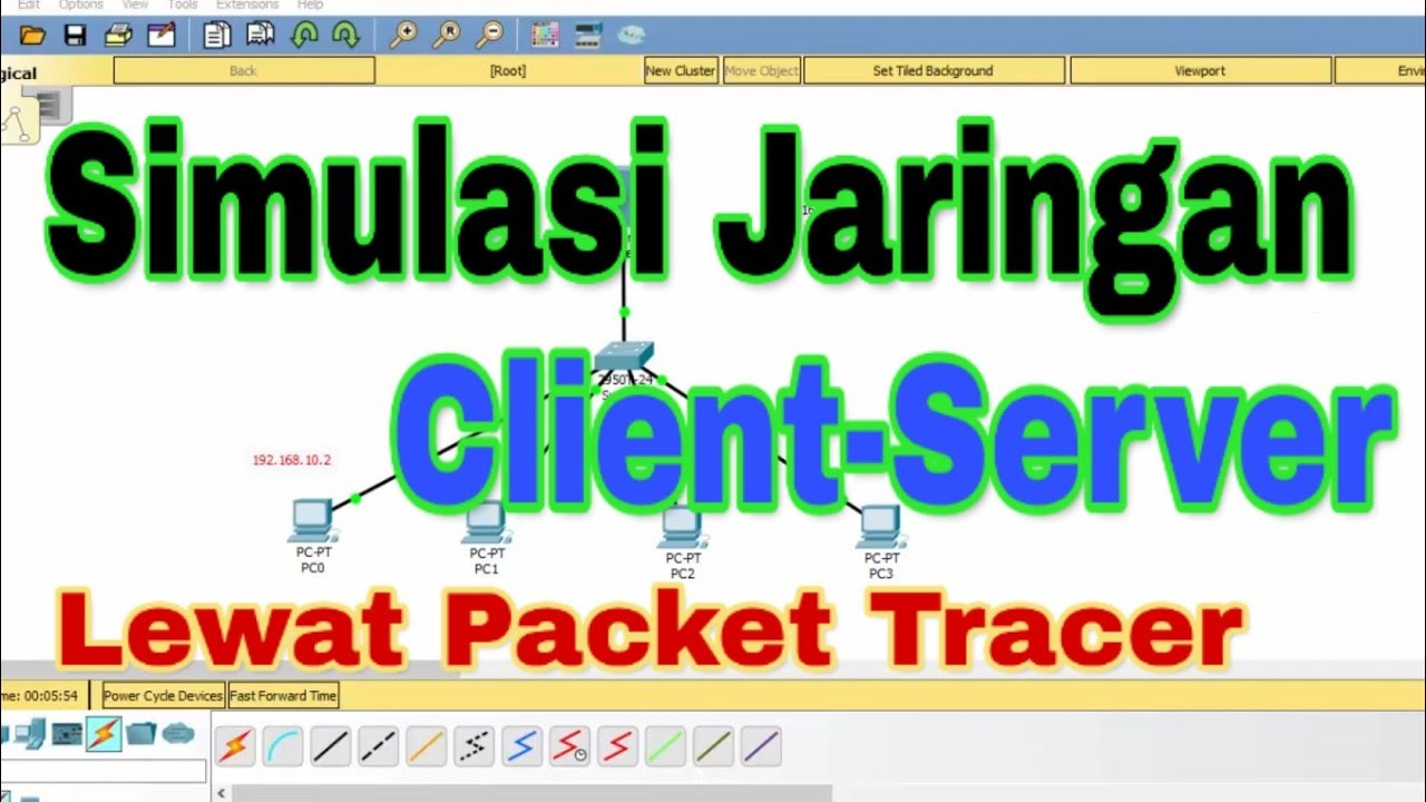 Tutorial membuat jaringan client server - YouTube