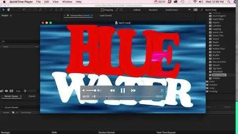 After Effects Text Lesson 1 -  Blending Modes