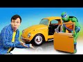 Черепашки Ниндзя в видео онлайн – Леонардо и Фёдор чинят машинки! – Игры для мальчиков.