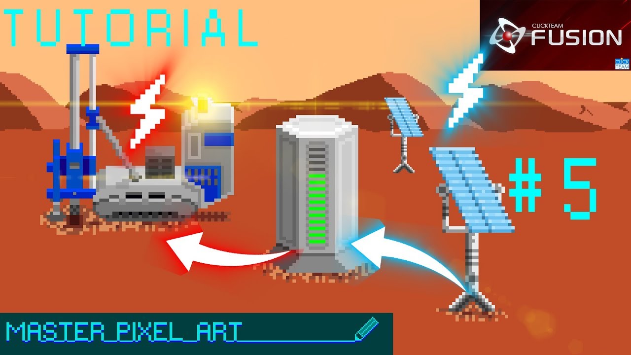 MARS BUILD BASE Games Tutorial Clickteam Fusion 2.5 #5 - YouTube