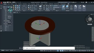 3D AutoCAD Tutorial For Beginners | Table | AutoCAD