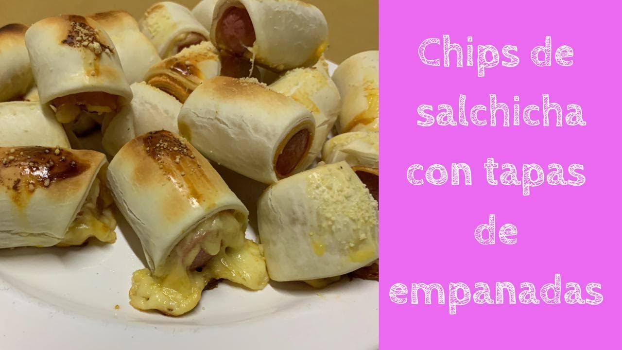CHIPS DE SALCHICHA con TAPAS de EMPANADAS SALCHICHAS ENVUELTAS EN CHIPS DE SALCHICHA con TAPAS de EMPANADAS SALCHICHAS ENVUELTAS EN