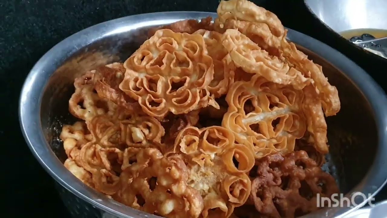 Easy Rose Cookies/Gulabi puvvulu/Rose cookies with cocunut milk&eggs