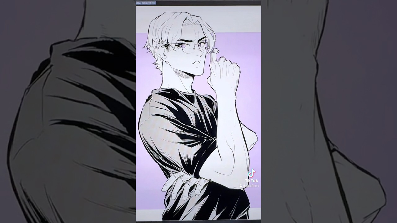 Watch me draw MYSELF as an anime character !