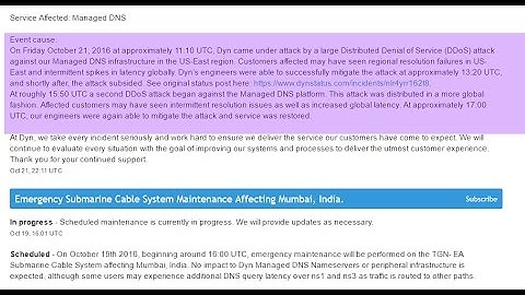 This is why Twitter,Reddit and GitHub went down on 21-OCTOBER-2016 #Internet Outage