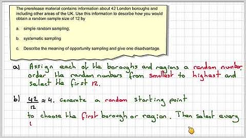 London boroughs large data set smpling methods