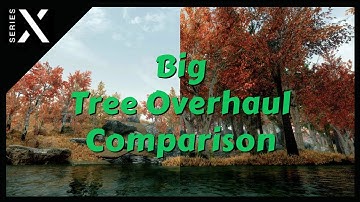 Skyrim Xbox Graphics Mod Showcase: Tree Overhaul Comparison / Series X