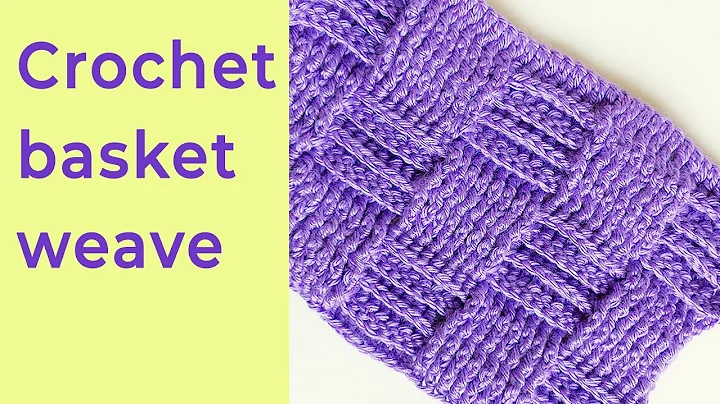 Learn to Crochet a Basketweave with Large Squares