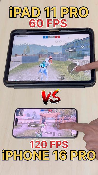 120 FPS🔥Vs 60 FPS😈- iPHONE 16 PRO VS iPAd Air 11- BGMI FPS TEST #bgmi #120fps #iphone16