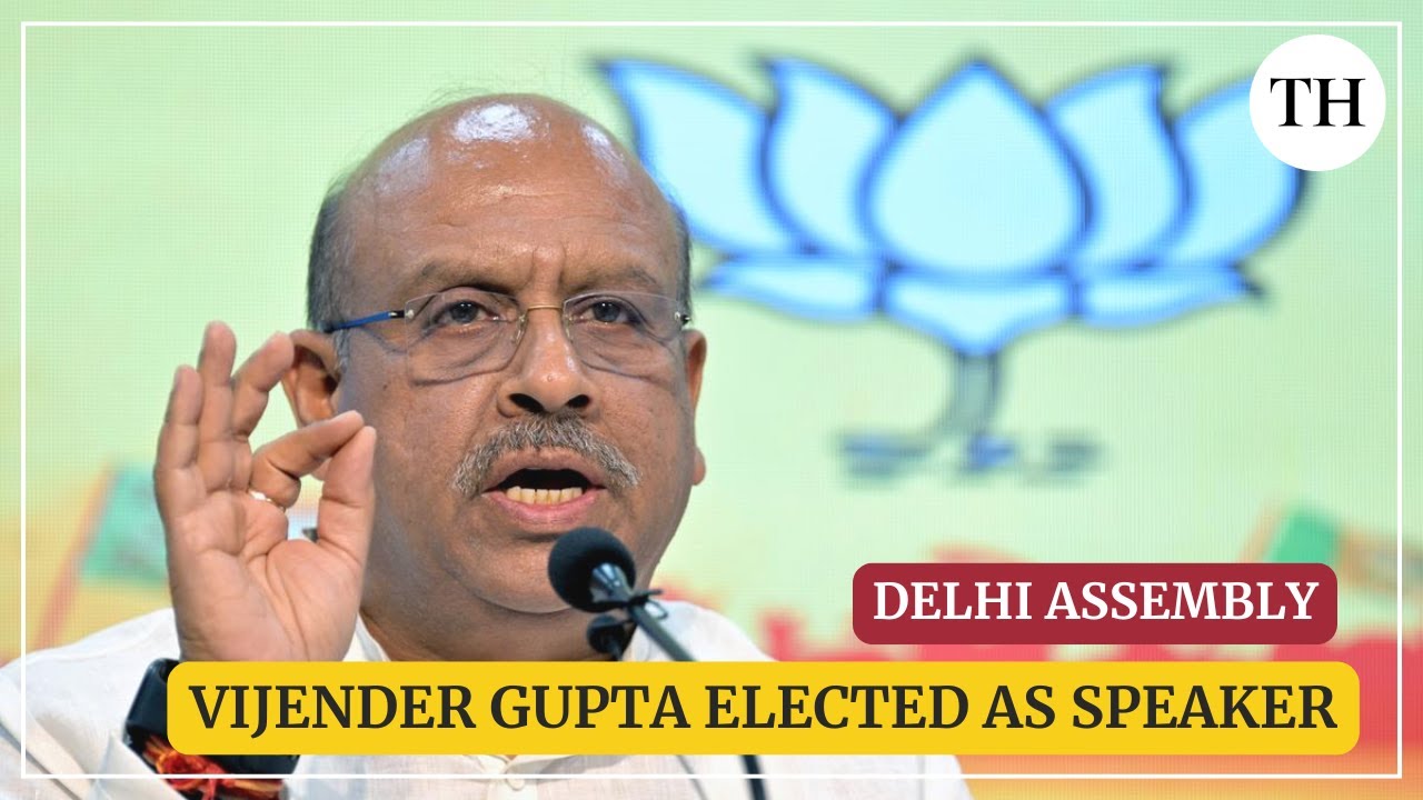 BJP MLA Vijender Gupta elected Speaker of newly constituted Delhi Assembly