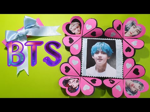 BTS DIY . Greeting Card.  Mini Photo  album  Tutorial. 나만의  미니  카드  앨범만들기.