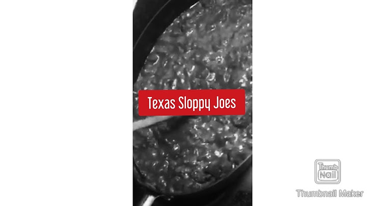 Texas Sloppy Joe