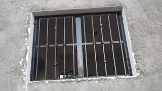 como fabricar ventana sencilla en angulo - herreria artesanal zavala
